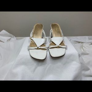 White Front Foot Covered Heels